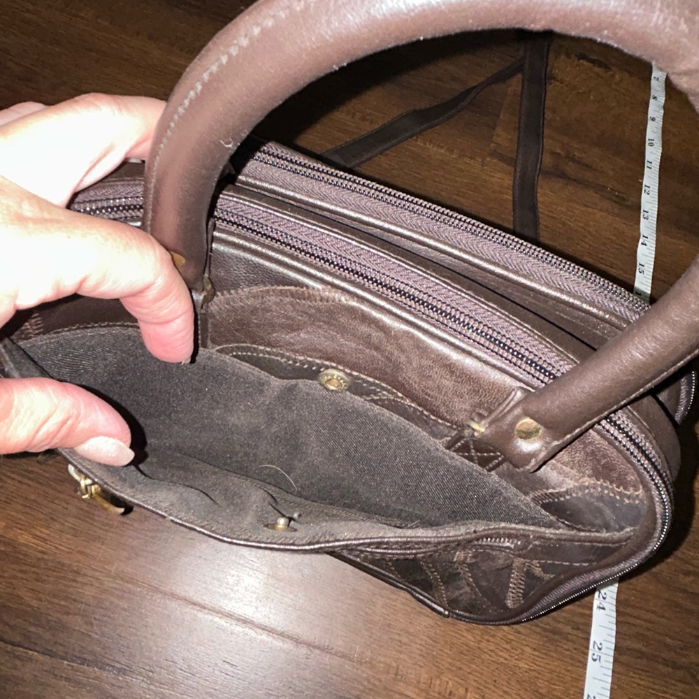 Leather Patchwork Crossbody - image 4